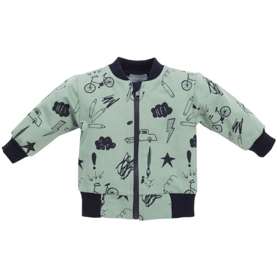 Bluză de bumbac cu imprimeu modern pentru băieți Pinokio 44503 