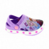 Papuci înghețate pentru fete în purpuriu cu decorare înghețată Arnetta 44774 2