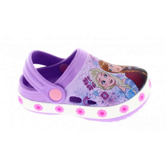 Papuci înghețate pentru fete în purpuriu cu decorare înghețată Arnetta 44774 2