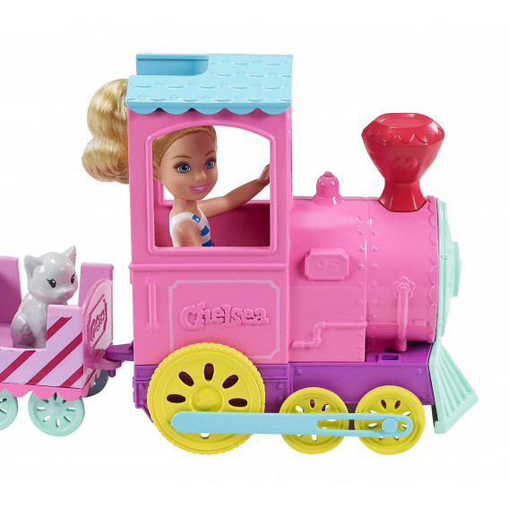 Set de joc - Chelsea cu un tren Barbie 44854 2