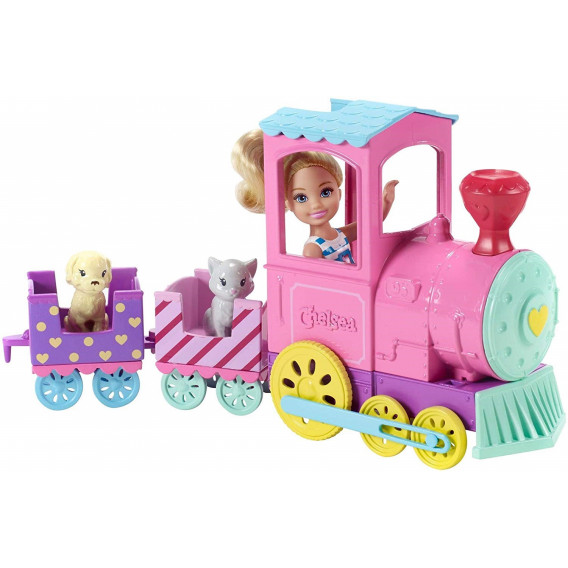 Set de joc - Chelsea cu un tren Barbie 44856 4