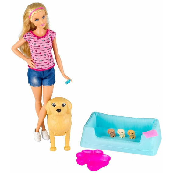 Păpușa Barbie - un set cu cățeluși Barbie 44861 2