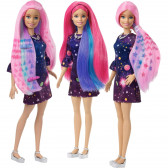 Papușă cu un set de jocuri de colorat părului Barbie 44908 8