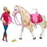Păpușa Barbie - cal interactiv cu mișcări și sunete Barbie 44909 2