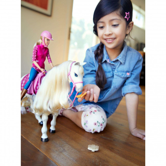 Păpușa Barbie - cal interactiv cu mișcări și sunete Barbie 44910 3