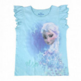 Bluză din bumbac cu mânecă scurtă și imprimeu Frozen pentru fete Frozen 44924 