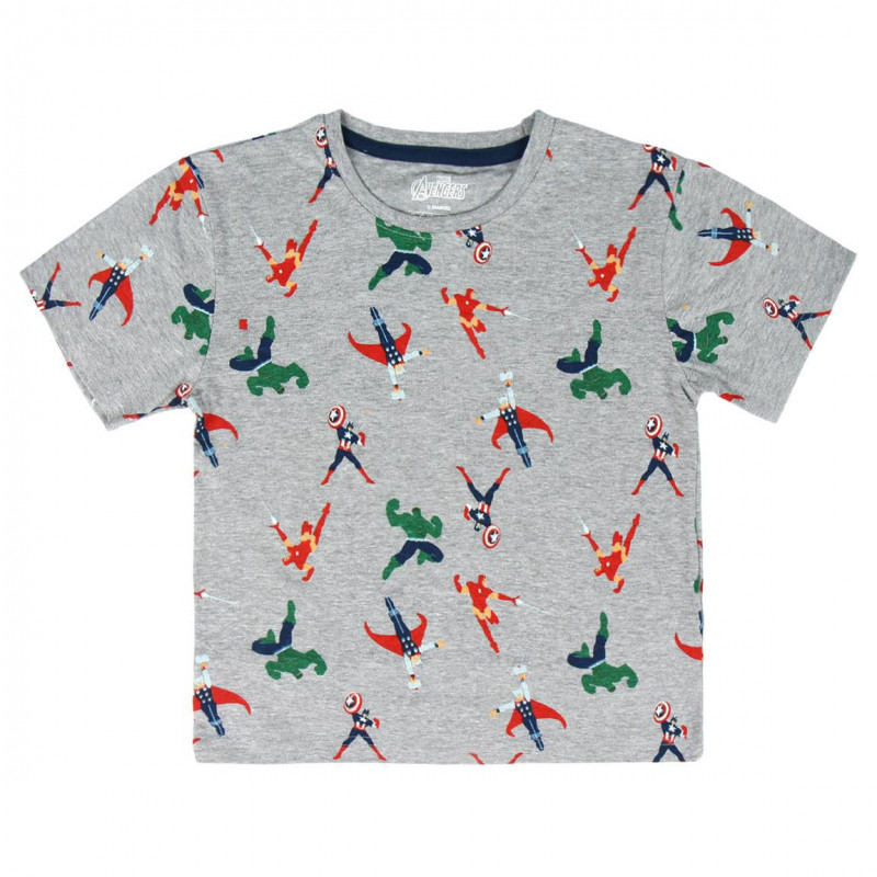 Tricou din bumbac cu imprimeu de super-erou pentru băieți  44951