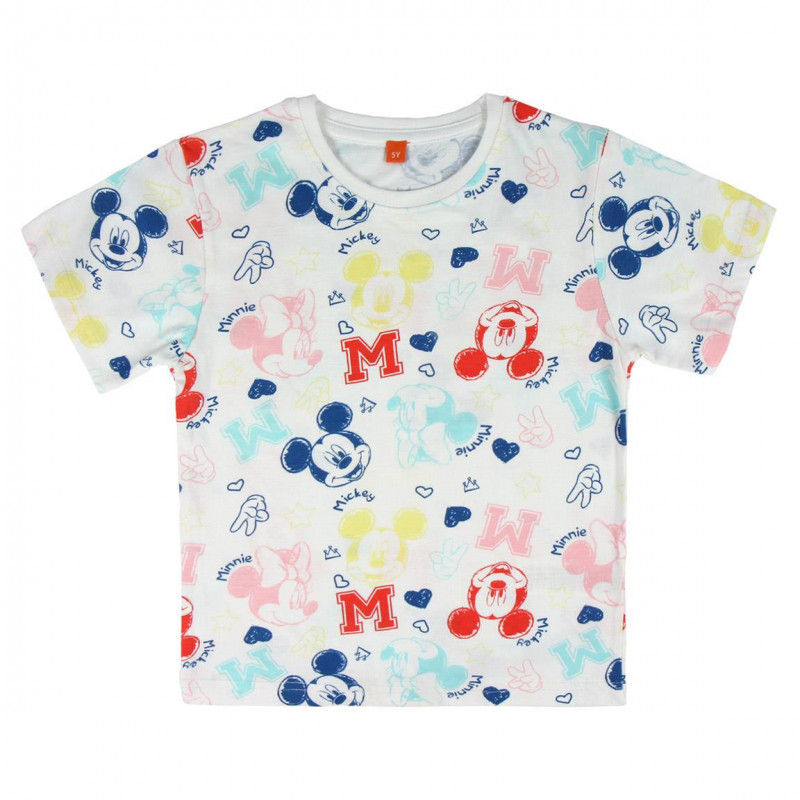 Tricou din bumbac cu imprimeu Mickey Mouse pentru băieți  44952