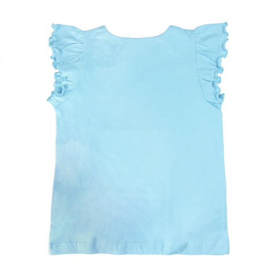 Bluză din bumbac cu mânecă scurtă și imprimeu Frozen pentru fete Frozen 45037 2