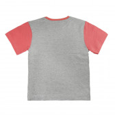 Bluză din bumbac cu mânecă scurtă, cu o imagine fabuloasă filmul Patrula Cățelușilor pentru fete Paw patrol 45039 3