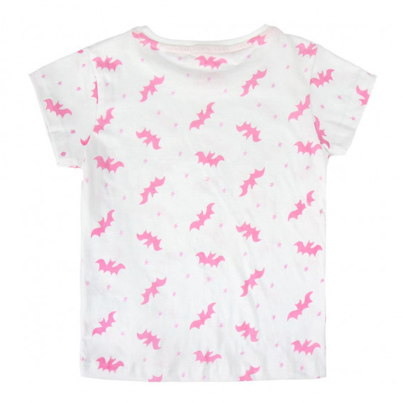 Tricou clasic din bumbac în culorile roz și albastru cu imprimeu pentru fete Cerda 45051 2
