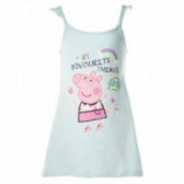 Rochie din bumbac cu bretele și imprimeu vesel Peppa Pig pentru fete KIABI 45324 