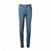 Jeans albaștri cu litere brodate pentru fete KIABI 45352 