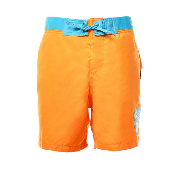 Pantaloni de baie de culoare portocalie pentru băieți KIABI 45363 