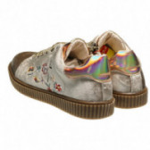 Pantofi pentru fete, cu flori și efect de hologramă Averis Balducci 45448 2