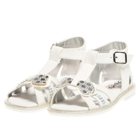 Sandale albe pentru fete Averis Balducci 45453 