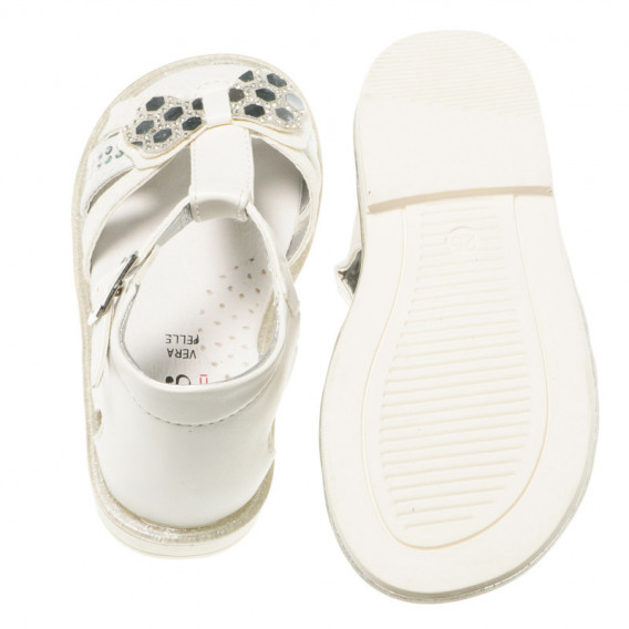 Sandale albe pentru fete Averis Balducci 45456 4