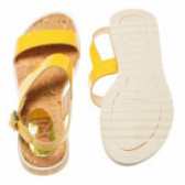 Sandale din piele autentică pentru fete Paola 45489 3