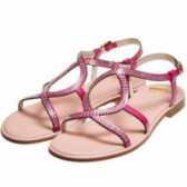 Sandale cu ornamente de pietricele pentru fete Paola 45493 