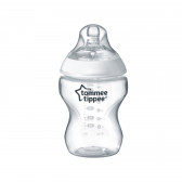Sticlă de alimentare cu polipropilenă Tompee Tippee, albă, cu 1 tetină, 0 + luni, 260 ml. Tommee Tippee 45682 3