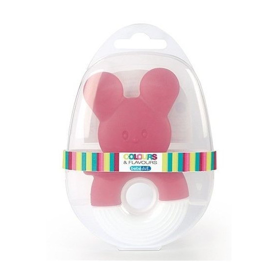 Jucărie pentru dentiție de culoarea roz BebeDue 45822 2
