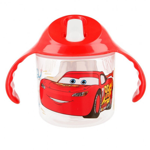 Cupa CARS cu mânere și duză roșie Stor 45864 6