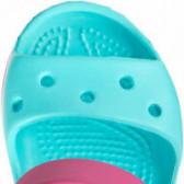 Sandale culoarea mentă cu elemente roz, pentru fete CROCS 45913 5