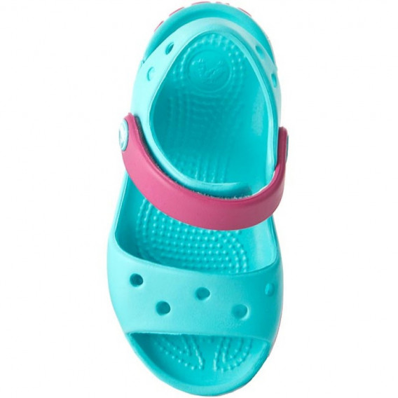 Sandale culoarea mentă cu elemente roz, pentru fete CROCS 45914 6