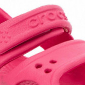 Sandale Crocs, roz cu dungă albă, pentru fete CROCS 45932 4
