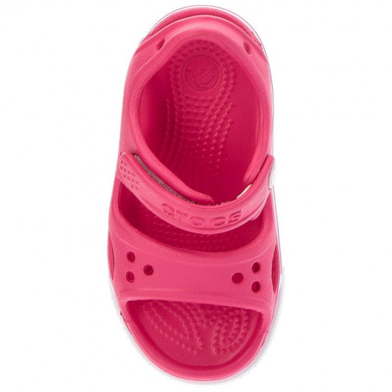 Sandale Crocs, roz cu dungă albă, pentru fete CROCS 45934 6