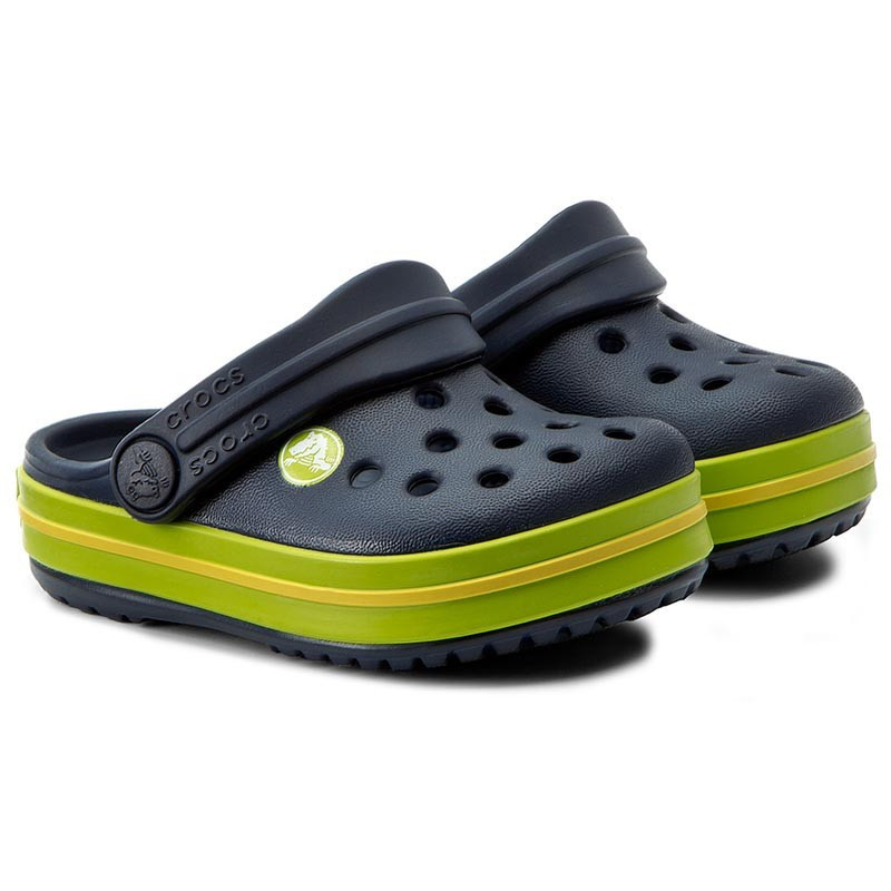 Papuci negri cu o margine verde, pentru băieți  45957