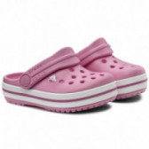 Papuci roz cu alb și tehnologie Croslite, pentru fete CROCS 45964 