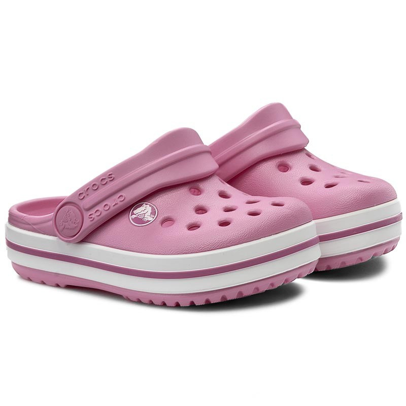 Papuci roz cu alb și tehnologie Croslite, pentru fete  45964