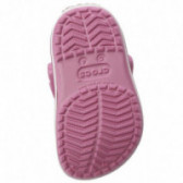 Papuci roz cu alb și tehnologie Croslite, pentru fete CROCS 45970 7