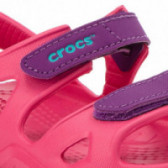 Sandale Crocs roz pentru fete CROCS 45974 4