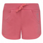 Pantaloni scurți de bumbac roșii pentru fete Canada House Canada House 46163 