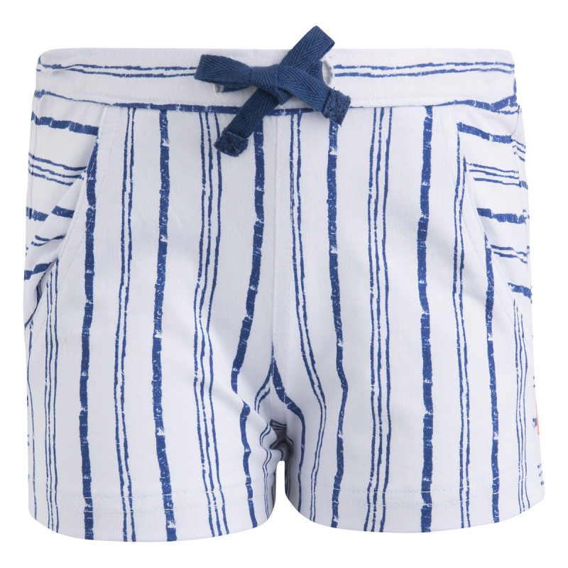 Pantaloni scurți din bumbac casual, cu dungi, pentru fete  46210