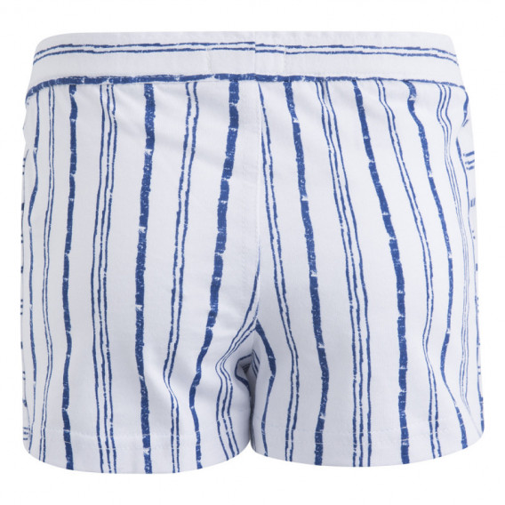 Pantaloni scurți din bumbac casual, cu dungi, pentru fete Canada House 46211 2