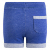 Pantaloni scurți casual din bumbac cu șnururi albastre pentru fete Canada House Canada House 46247 2