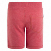 Pantaloni scurți din bumbac de vară de culoare roșie Canada House Canada House 46293 2