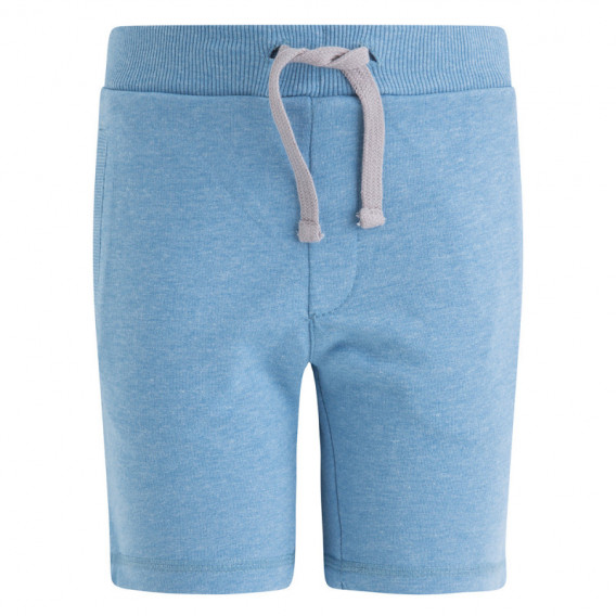 Pantaloni scurți din bumbac de culoare albastră Canada House cu un buzunar la spate pentru băieți Canada House 46296 