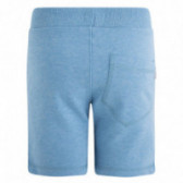 Pantaloni scurți din bumbac de culoare albastră Canada House cu un buzunar la spate pentru băieți Canada House 46297 2