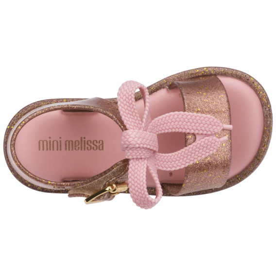 Sandale roz, cu bandă din cauciuc, pentru fete MINI MELISSA 46739 6