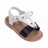 Sandale cu bandă de cauciuc albă, pentru fete MINI MELISSA 46740 