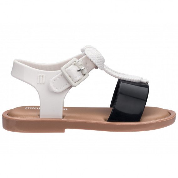 Sandale cu bandă de cauciuc albă, pentru fete MINI MELISSA 46741 2