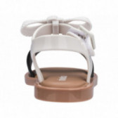 Sandale cu bandă de cauciuc albă, pentru fete MINI MELISSA 46744 5