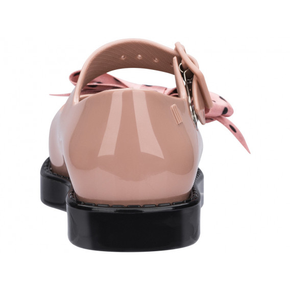 Pantofi roz strălucitor cu o panglică cu puncte negre, pentru fete  MINI MELISSA 46749 5