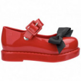 Pantofi roșii cu panglică neagră, pentru fete MINI MELISSA 46751 2