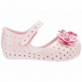Pantofi roz, cu flori, pentru fete  MINI MELISSA 46761 2