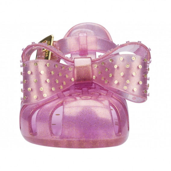 Sandale pentru fete din silicon cu o panglică MINI MELISSA 46770 